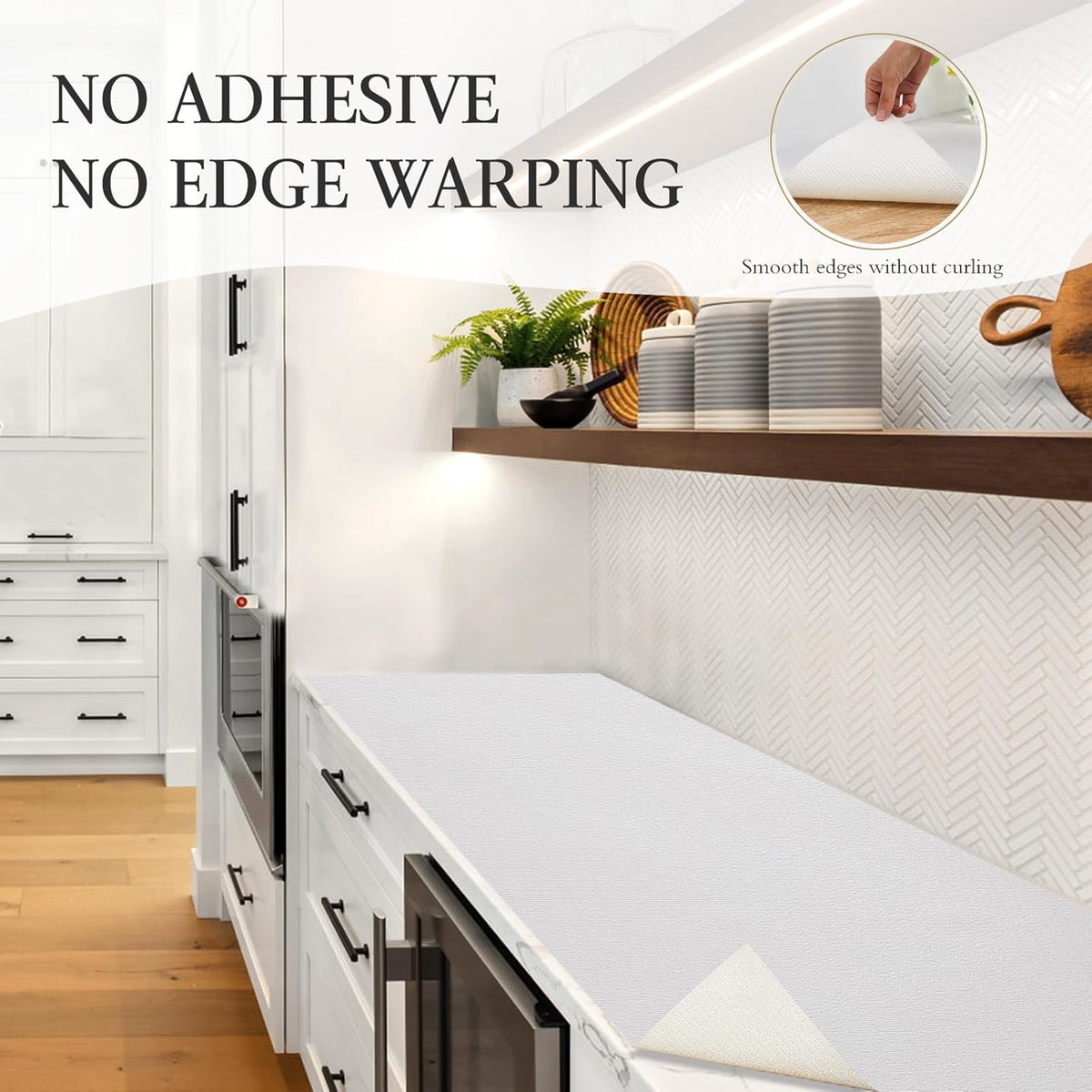 Shelf and Drawer Liner for Kitchen Cabinet Non Adhesive Non Slip
