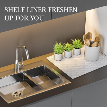 Shelf and Drawer Liner for Kitchen Cabinet Non Adhesive Non Slip