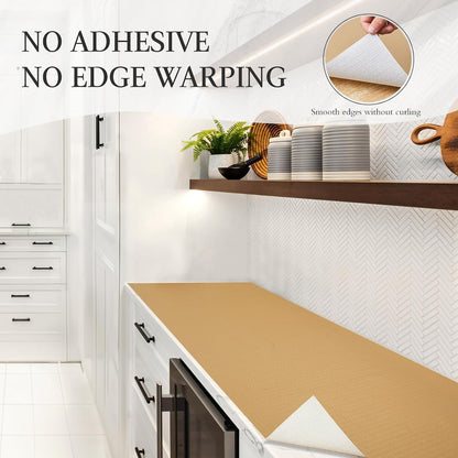 Shelf and Drawer Liner for Kitchen Cabinet Non Adhesive Non Slip