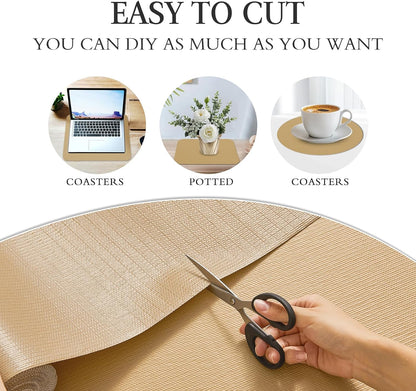 Shelf and Drawer Liner for Kitchen Cabinet Non Adhesive Non Slip