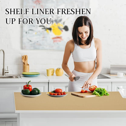 Shelf and Drawer Liner for Kitchen Cabinet Non Adhesive Non Slip