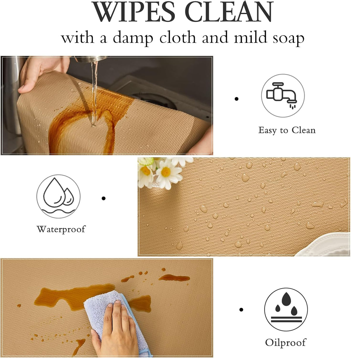 Shelf and Drawer Liner for Kitchen Cabinet Non Adhesive Non Slip