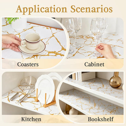 Shelf and Drawer Liner for Kitchen Cabinet Non Adhesive Non Slip