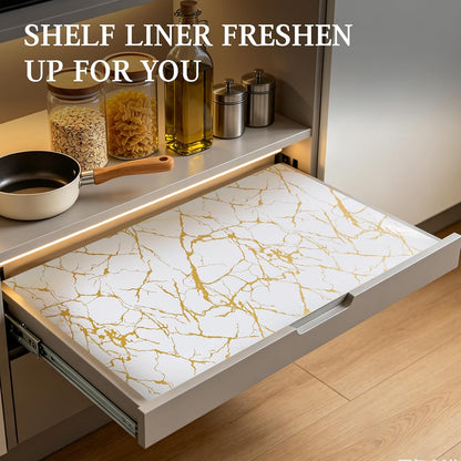 Shelf and Drawer Liner for Kitchen Cabinet Non Adhesive Non Slip