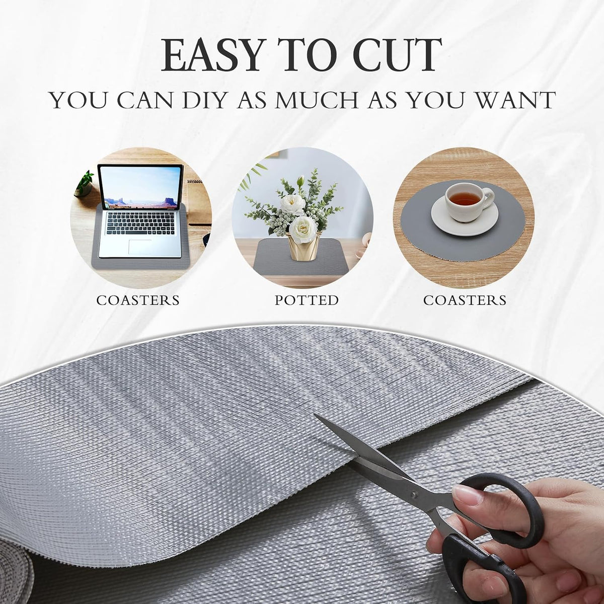 Shelf and Drawer Liner for Kitchen Cabinet Non Adhesive Non Slip