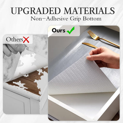 Shelf and Drawer Liner for Kitchen Cabinet Non Adhesive Non Slip