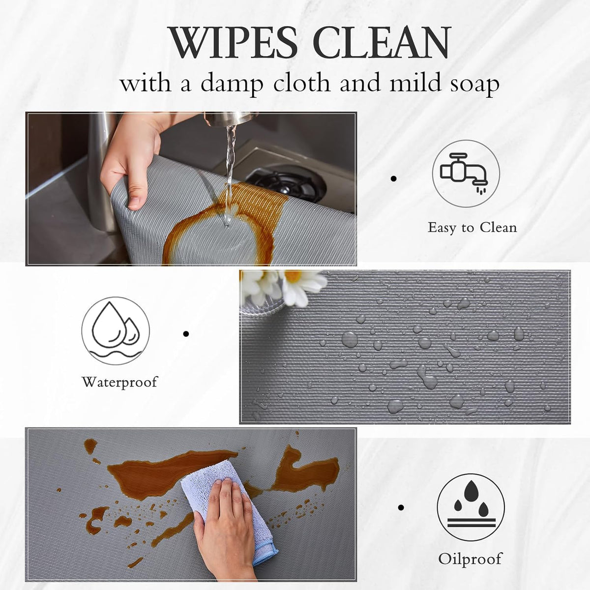 Shelf and Drawer Liner for Kitchen Cabinet Non Adhesive Non Slip