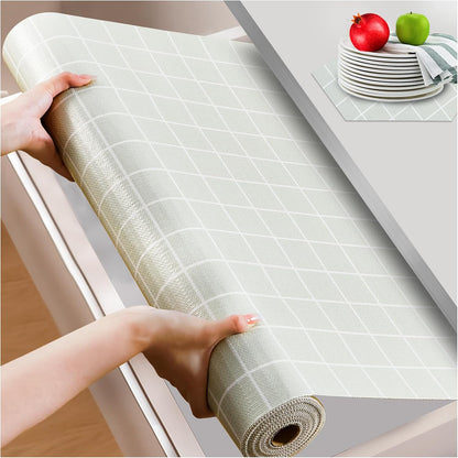 Shelf and Drawer Liner for Kitchen Cabinet Non Adhesive Non Slip