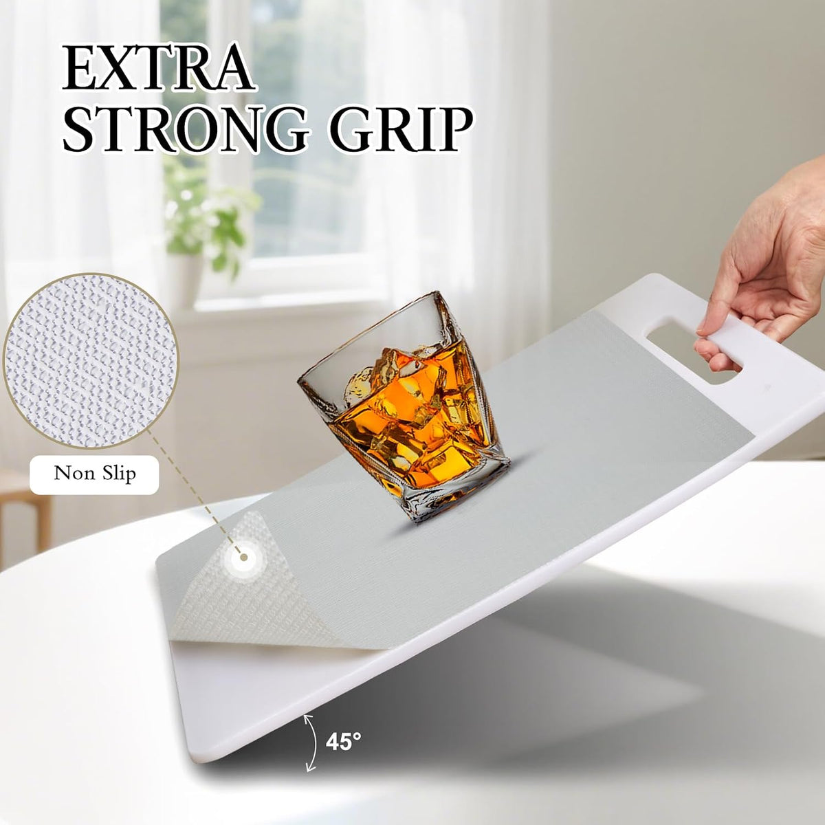 Shelf and Drawer Liner for Kitchen Cabinet Non Adhesive Non Slip
