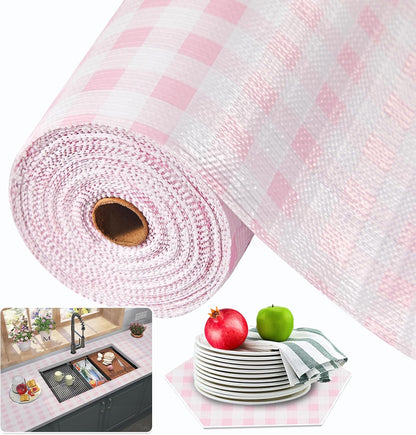Shelf and Drawer Liner for Kitchen Cabinet Non Adhesive Non Slip