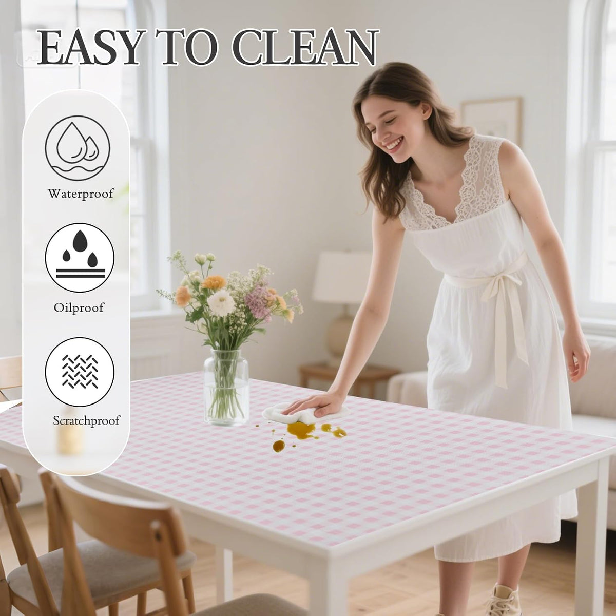 Shelf and Drawer Liner for Kitchen Cabinet Non Adhesive Non Slip