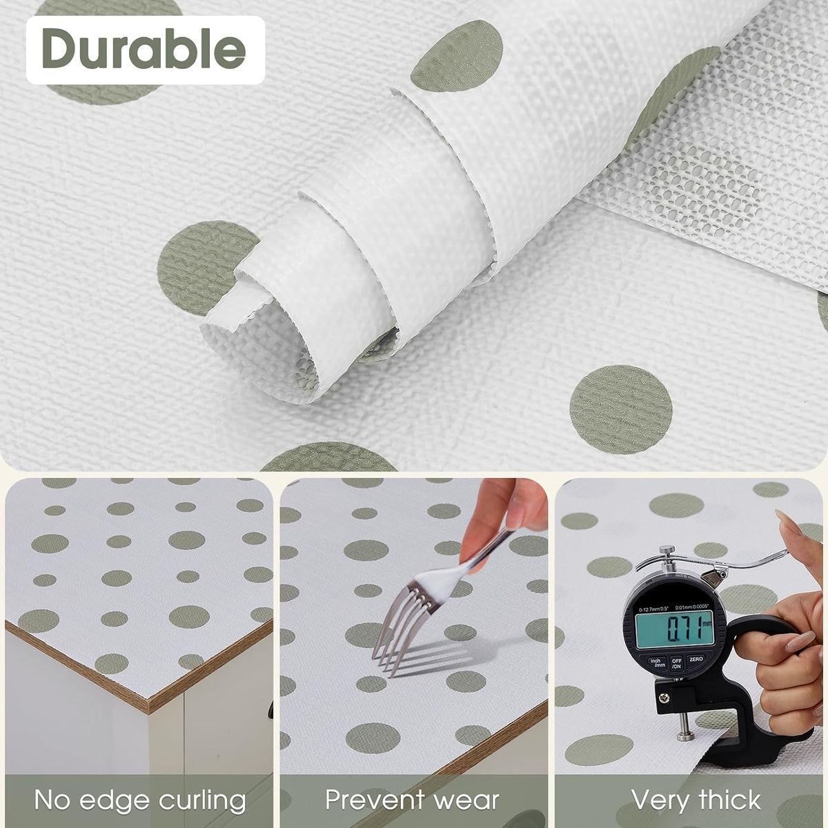 Shelf and Drawer Liner for Kitchen Cabinet Non Adhesive Non Slip