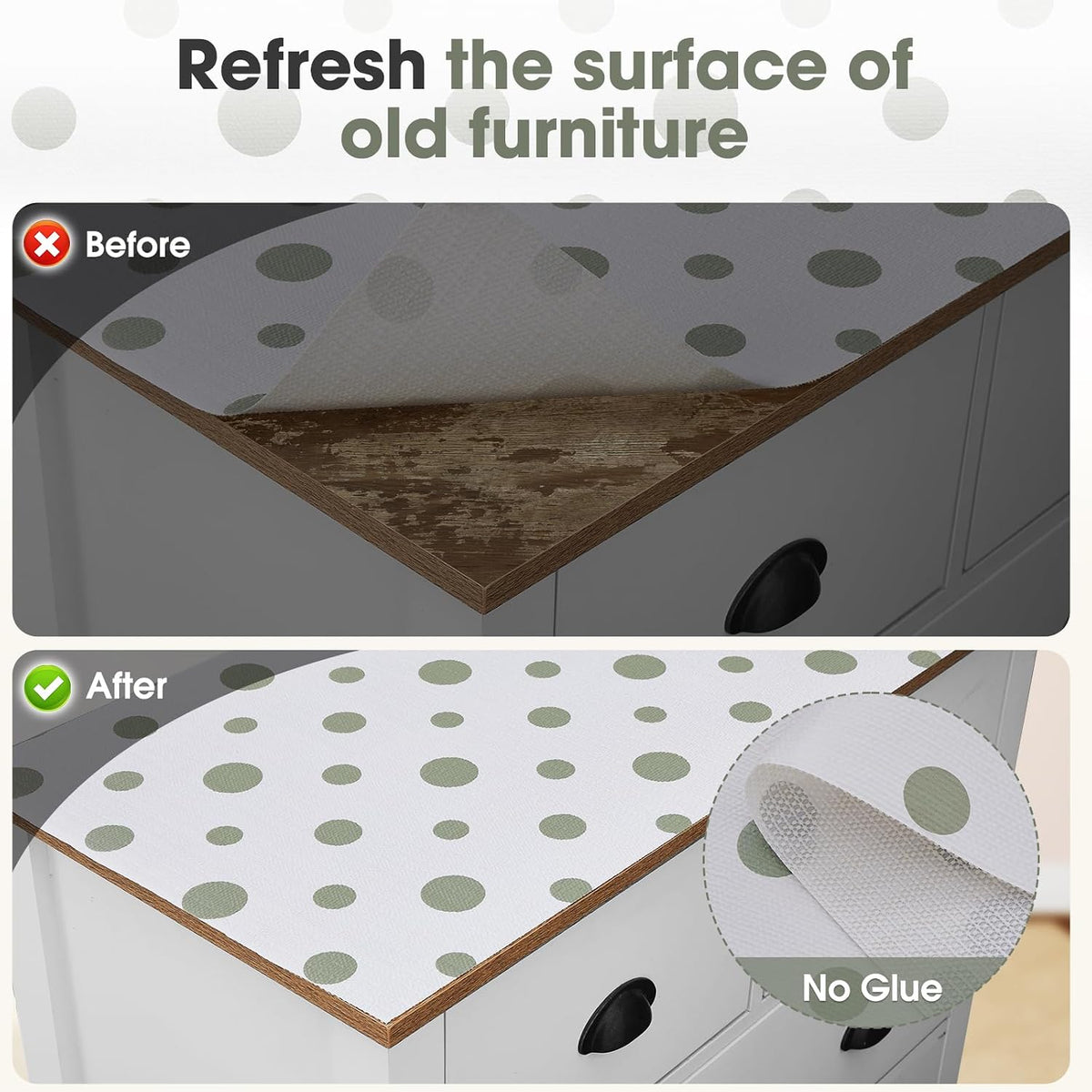 Shelf and Drawer Liner for Kitchen Cabinet Non Adhesive Non Slip