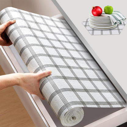 Shelf and Drawer Liner for Kitchen Cabinet Non Adhesive Non Slip