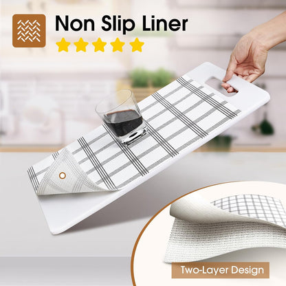 Shelf and Drawer Liner for Kitchen Cabinet Non Adhesive Non Slip