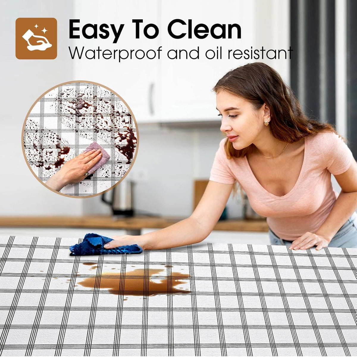 Shelf and Drawer Liner for Kitchen Cabinet Non Adhesive Non Slip