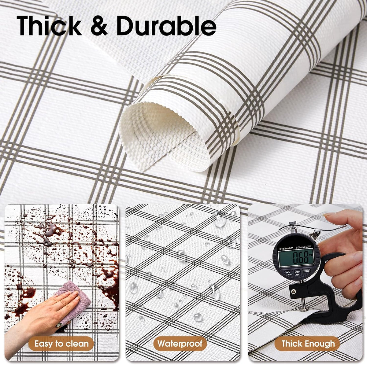 Shelf and Drawer Liner for Kitchen Cabinet Non Adhesive Non Slip