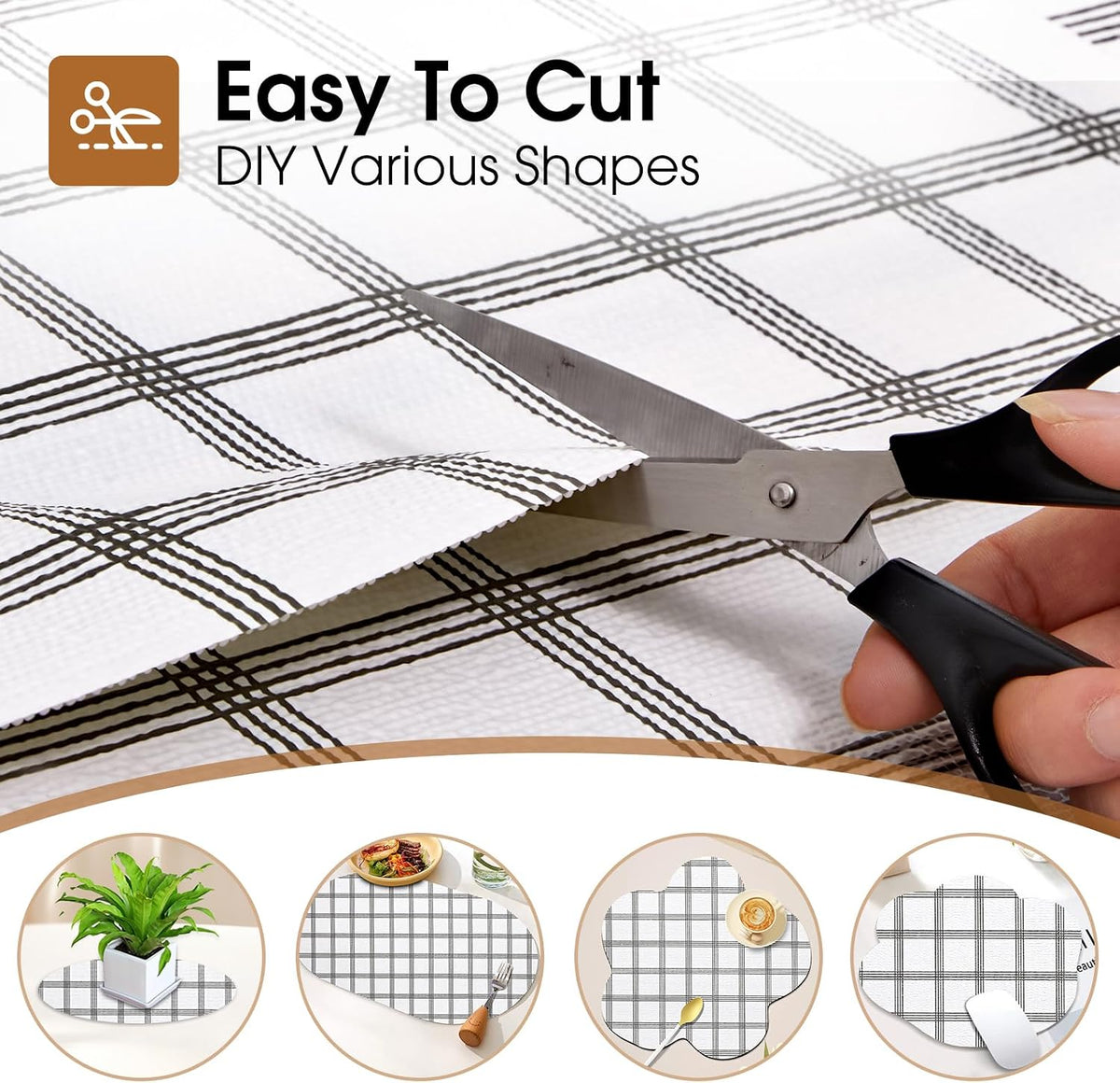 Shelf and Drawer Liner for Kitchen Cabinet Non Adhesive Non Slip