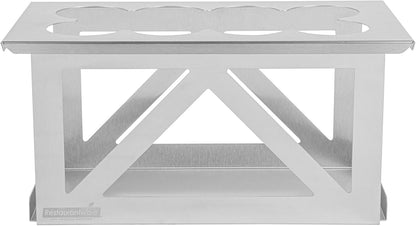 Stainless Steel Bottle Organizer - 1 Count - 6.299 x 7.087 x 0.394 Inches - Dishwasher-Friendly Condiment Holder - Kitchen Bottle Rack - Space-Saving Design - Silver
