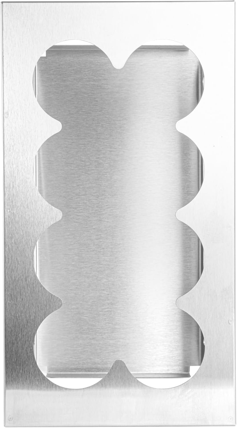 Stainless Steel Bottle Organizer - 1 Count - 6.299 x 7.087 x 0.394 Inches - Dishwasher-Friendly Condiment Holder - Kitchen Bottle Rack - Space-Saving Design - Silver