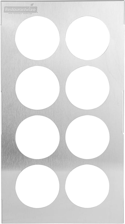 Stainless Steel Bottle Organizer - 1 Count - 6.299 x 7.087 x 0.394 Inches - Dishwasher-Friendly Condiment Holder - Kitchen Bottle Rack - Space-Saving Design - Silver