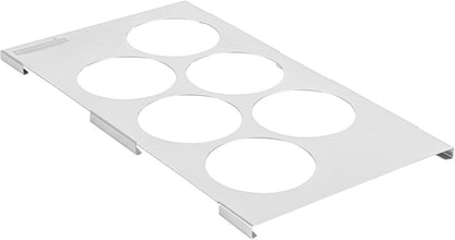 Stainless Steel Bottle Organizer - 1 Count - 6.299 x 7.087 x 0.394 Inches - Dishwasher-Friendly Condiment Holder - Kitchen Bottle Rack - Space-Saving Design - Silver
