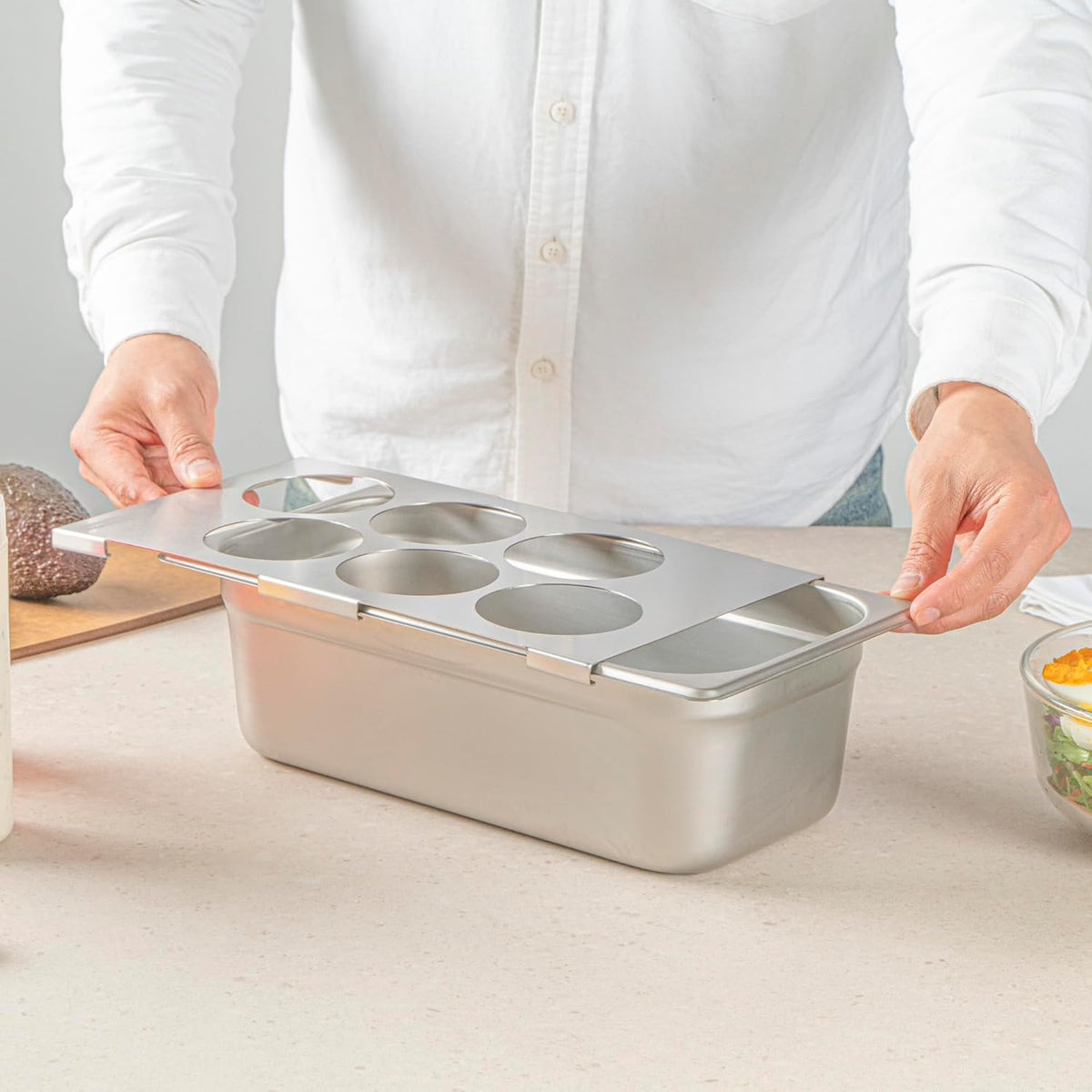 Stainless Steel Bottle Organizer - 1 Count - 6.299 x 7.087 x 0.394 Inches - Dishwasher-Friendly Condiment Holder - Kitchen Bottle Rack - Space-Saving Design - Silver