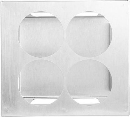 Stainless Steel Bottle Organizer - 1 Count - 6.299 x 7.087 x 0.394 Inches - Dishwasher-Friendly Condiment Holder - Kitchen Bottle Rack - Space-Saving Design - Silver
