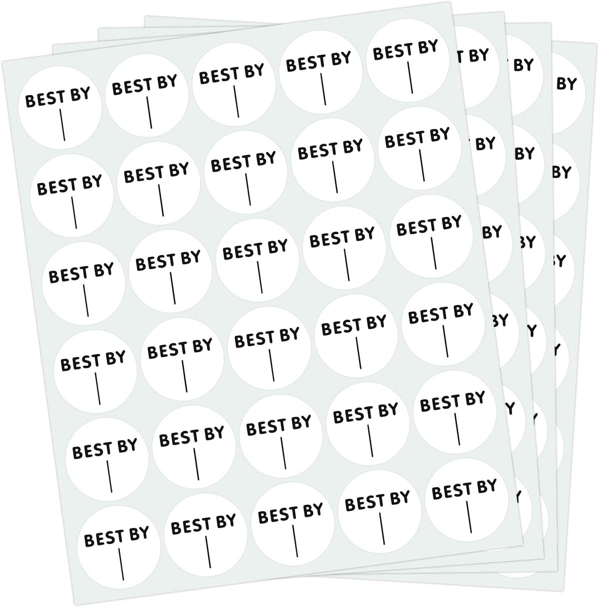 600PCS Expiration Date Pantry Labels, 1 Inch Circle Dot Small Blank Expiration Date Food Stickers, Best by Labels for Food-Containers, Storage, Freezer, Restaurant Food-Saver, Food-Service Prep