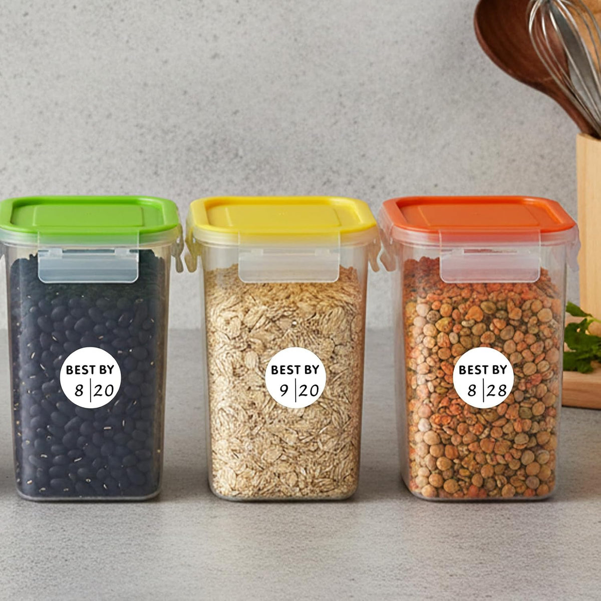 600PCS Expiration Date Pantry Labels, 1 Inch Circle Dot Small Blank Expiration Date Food Stickers, Best by Labels for Food-Containers, Storage, Freezer, Restaurant Food-Saver, Food-Service Prep