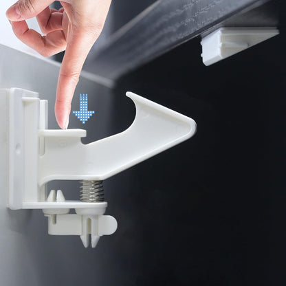 12 Pack Cabinet Locks Child Safety Latches - Easy Install No-Drill