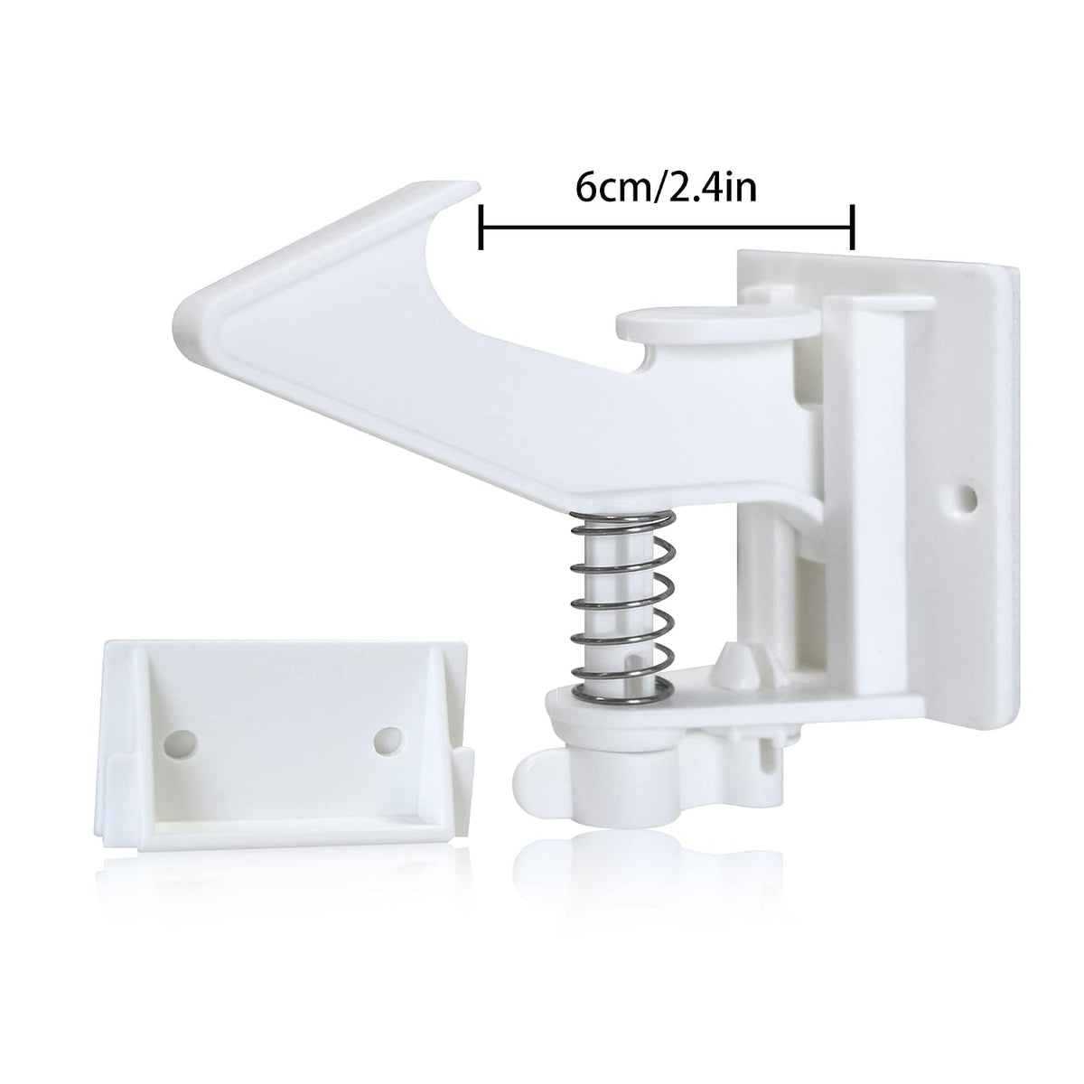 12 Pack Cabinet Locks Child Safety Latches - Easy Install No-Drill