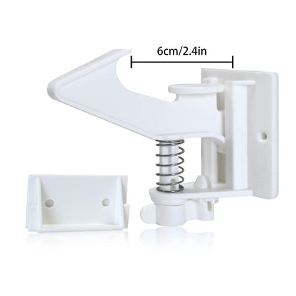 12 Pack Cabinet Locks Child Safety Latches - Easy Install No-Drill