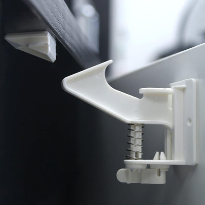 12 Pack Cabinet Locks Child Safety Latches - Easy Install No-Drill