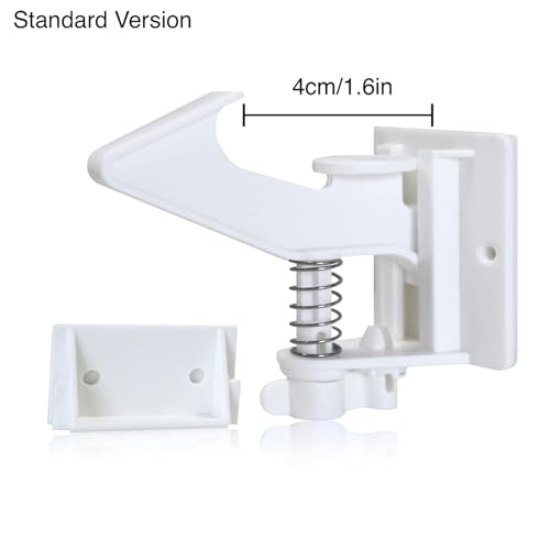 12 Pack Cabinet Locks Child Safety Latches - Easy Install No-Drill