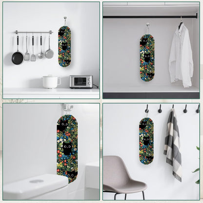 Plastic Bag Holder, Grocery Bag Organizer Storage, Kitchen Dispenser Holders Reusable Shopping with Free Adjustment Drawstring Closure for Home Kitchen Decor, Cat