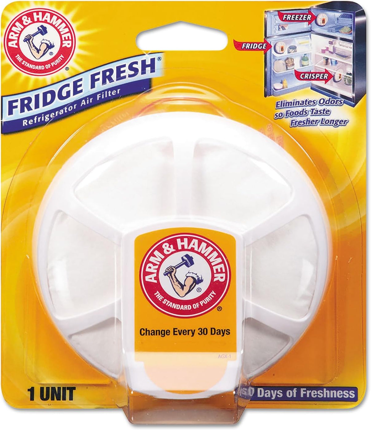 Baking Soda Fridge Fresh, Refrigerator Air Filter, 1 Count