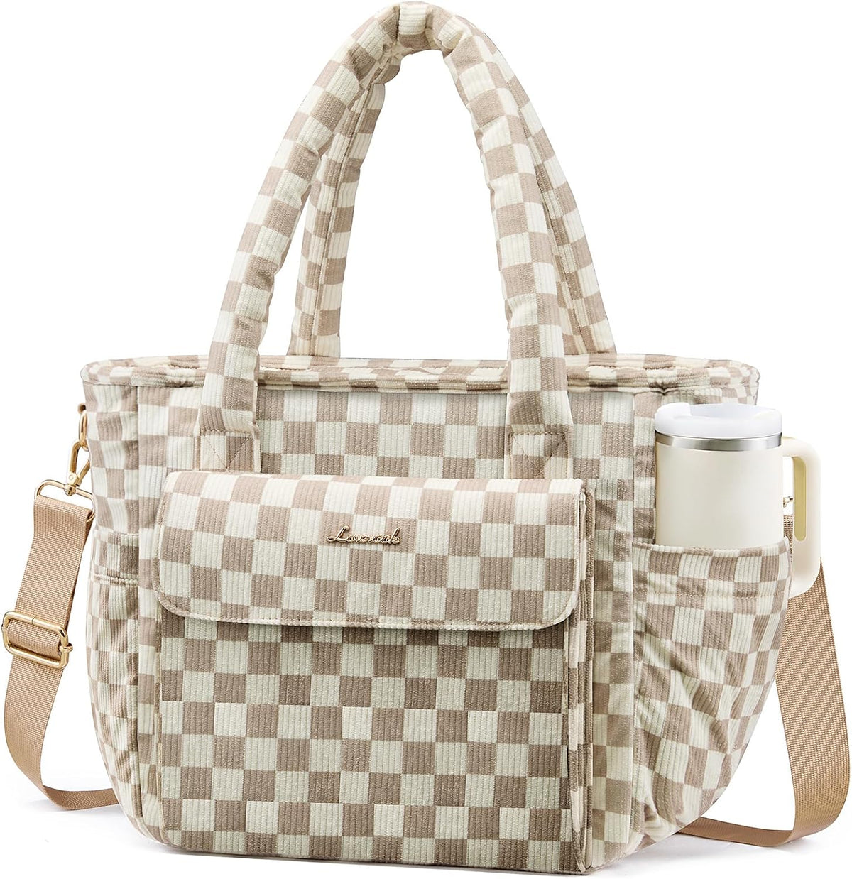 Insulated Lunch Bag Women, Puffer Adult Large Lunch Box for Work