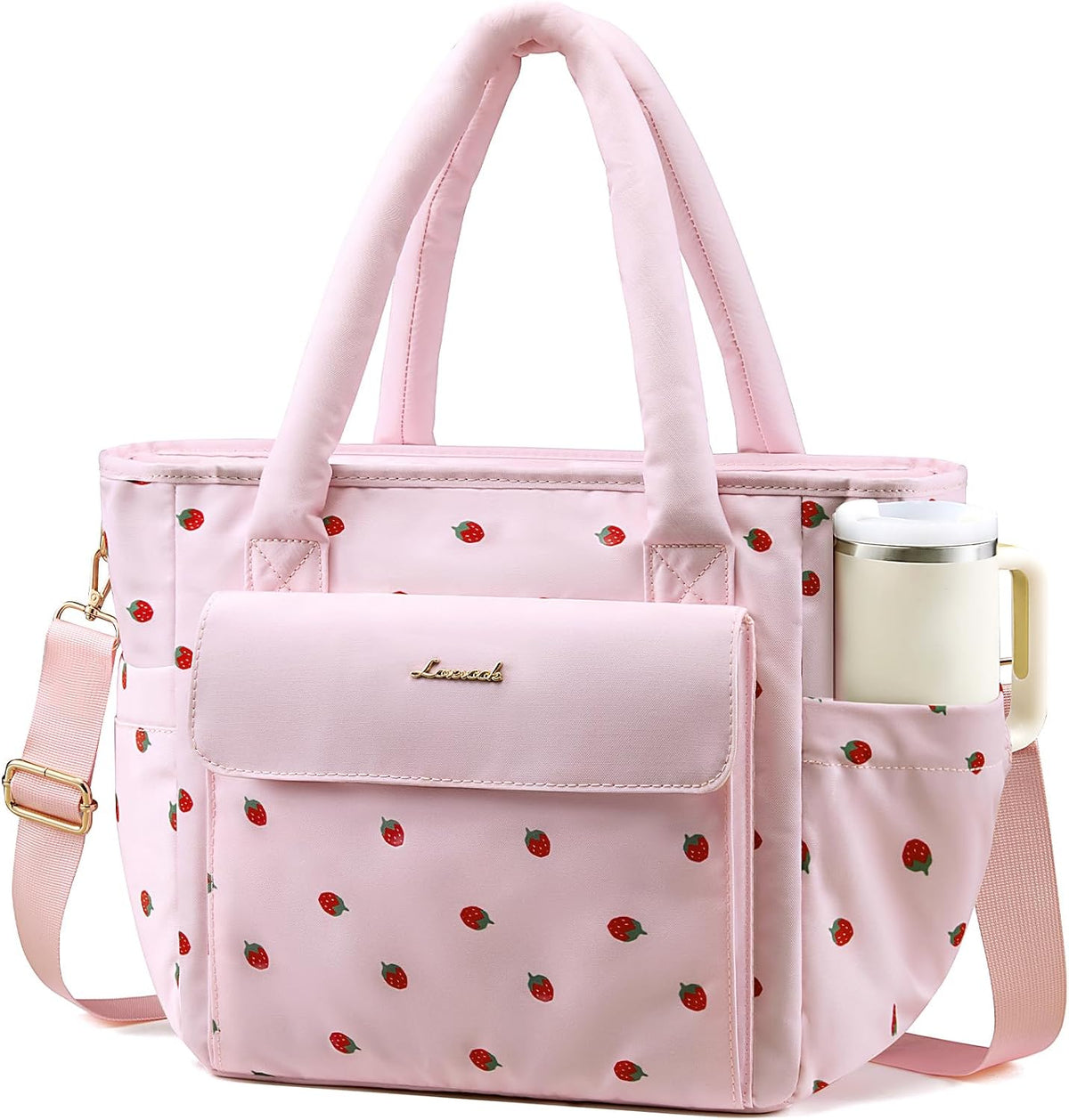 Insulated Lunch Bag Women, Puffer Adult Large Lunch Box for Work