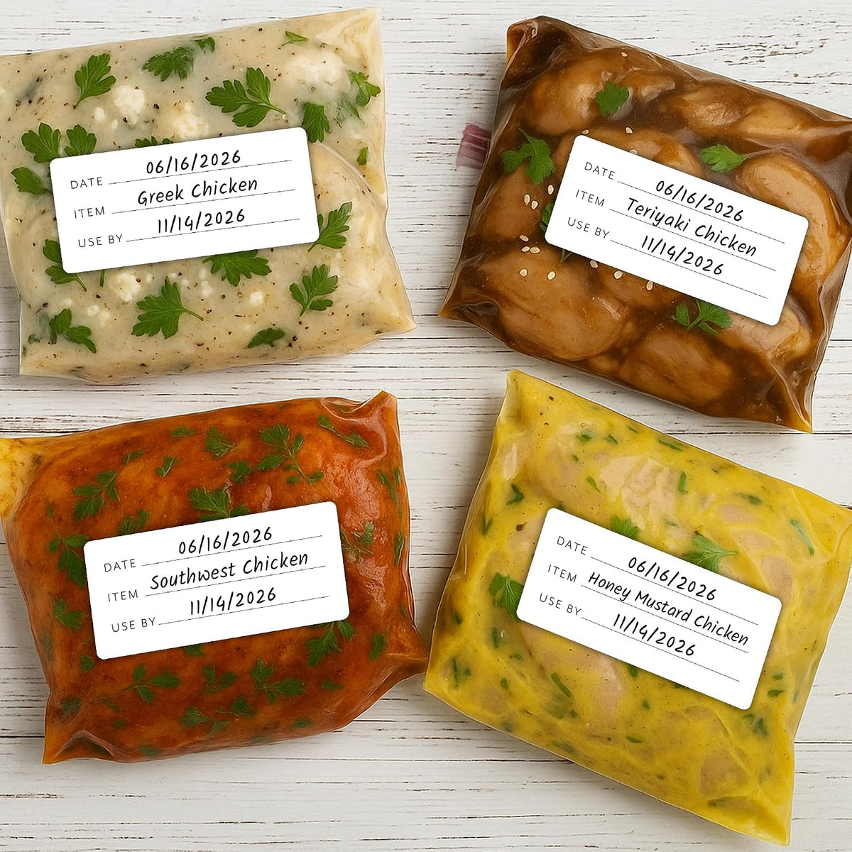 Expiration Date Pantry Labels,176 Waterproof Food Expiration Date Label for Containers, Kitchen Stickers for Food Freshness, Use by Meal Prep Labels, Best By Write On Labels