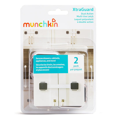 ® Xtraguard™ Child Safety Cabinet Locks, Double Locking Latches for Babyproofing Appliances, Toilets and More, 2 Count