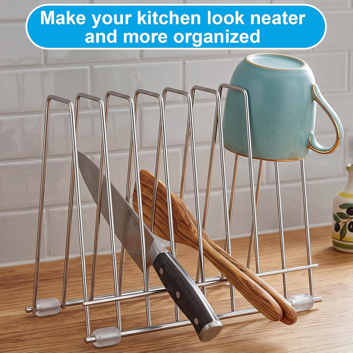2 Pack Reusable Bags Drying Rack, Stainless Steel Dryer Stand for Silicone Gallon, Freezer, Plastic, Snack, Sandwich Bags, Kitchen Countertop Storage Organizer & Desktop File Holder