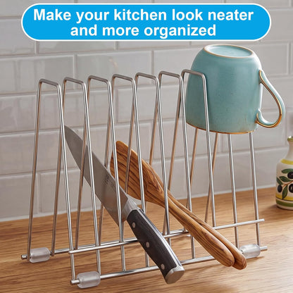 2 Pack Reusable Bags Drying Rack, Stainless Steel Dryer Stand for Silicone Gallon, Freezer, Plastic, Snack, Sandwich Bags, Kitchen Countertop Storage Organizer & Desktop File Holder