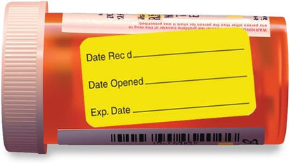 Inventory Control & Sterilization Stickers, Veterinarian Stickers, 1-5/8" x 7/8", Fluorescent Yellow, 560/Roll, Tabbies Veterinary V-LR138