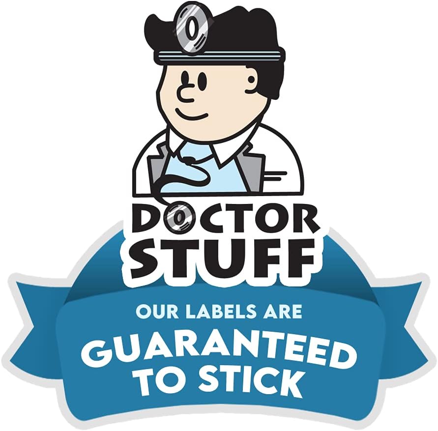 Inventory Control & Sterilization Stickers, Veterinarian Stickers, 1-5/8" x 7/8", Fluorescent Yellow, 560/Roll, Tabbies Veterinary V-LR138