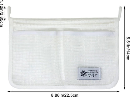 4PCS Refrigerator Hanging Storage Bag Set Breathable Fridge Side Door Organizer Mesh Pouches Space-Saving Refrigerator Side Organizers for Vegetables, Seasonings, Small Objects Containers