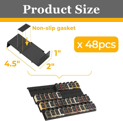 Spice Drawer Organizer, Interlocking Expandable Seasoning Rack Tray Insert for Kitchen Drawers, Spice Rack Drawer for Spice Jars