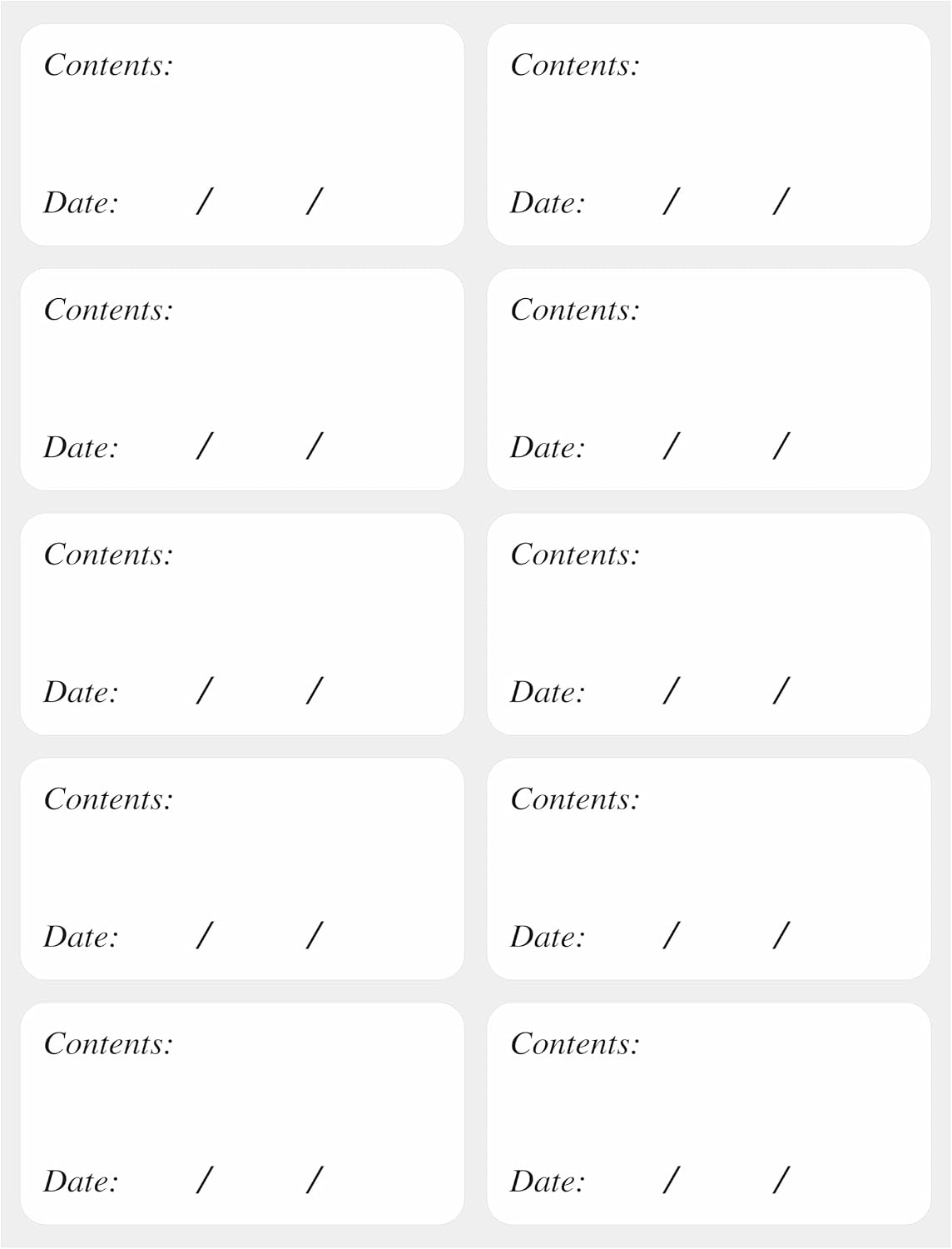 Removable Freezer Food Labels for Jars Easy Peel Off - Frozen Food Storage Labels that Leave No Sticky Residue After Use (Type 2)
