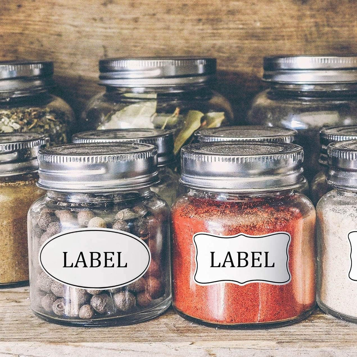 Removable Freezer Food Labels for Jars Easy Peel Off - Frozen Food Storage Labels that Leave No Sticky Residue After Use (Type 2)