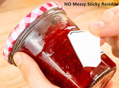 Removable Freezer Food Labels for Jars Easy Peel Off - Frozen Food Storage Labels that Leave No Sticky Residue After Use (Type 2)